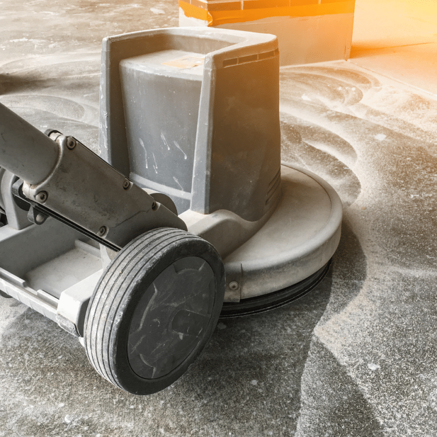 Schade aan je betonnen vloer? Laat deze dan best polijsten en schuren.