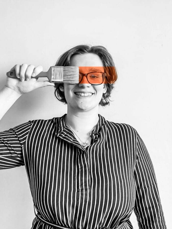 Britney, office manager van In't Kleur en In't Wit