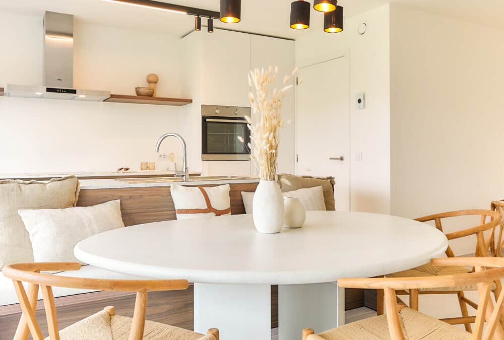 Kijkwoning in Melsele voor projectontwikkelaar Danneels - schilderwerken project door In't Kleur