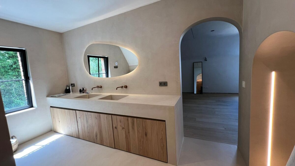 Mortex badkamer in Ruiselede